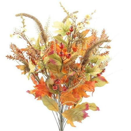 Admired by Nature Artificial Autumn Flowers Orange/Green Mix - 20 Inch - ABN3B004-ORGN-MIX - 20 Inch