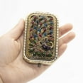 thumbnail image 2 of 20 Pcs Vintage Makeup Mirror Metal Portable Foldable Mirror Peacock Vanity Mirror Double Sided Compact Cosmetic Mirror Travel Mirror (B), 2 of 5