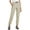Beige, variant on Cargo Pants For Women Quick Dry Water Resistant With 4 Zip-Closure Pockets Elastic Waist Black Size L