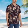 thumbnail image 5 of Haiem Romantic Paris Printed Hawaiian Shirt for Men - Men’s Casual Beach Summer Shirts - Stretch Fabric with Modern Fit-Medium, 5 of 9