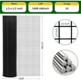 thumbnail image 3 of Royalbelle Black Hardware Cloth Chicken Wire Fence, Galvanized Steel Mesh, 3 of 7