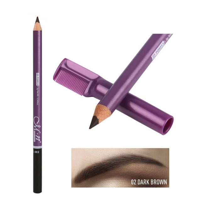 Crayon à Sourcils Crayon à Sourcils Imperméable 2 en 1 Imperméable à l'Eau Résistant à la Transpiration Crayon à Sourcils Non Vertigineux avec Pinceau