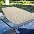 thumbnail image 4 of Universal Linen Seat Cushion Set Breathable Mesh Grid Design Three Piece Mat for Enhanced Year Round Driving Comfort, 4 of 5