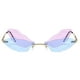 thumbnail image 3 of de sol sin montura de para mujer, de sin marco , de protección 400 Morado + Azul Soledad Gafas de sol Dragonfly sin montura, 3 of 7