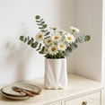 thumbnail image 6 of hulanddfd Purse-Shaped Plastic Vase, 6.42" Height Modern Decorative Ceramic-look Vase Desktop Ornaments Flower Arrangement for Living Room TV Cabinet Entrance(Blue), 6 of 6