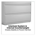 thumbnail image 6 of Alera Lateral File, 3 Legal/Letter/A4/A5-Size File Drawers, Light Gray, 42" x 18.63" x 40.25", 6 of 9