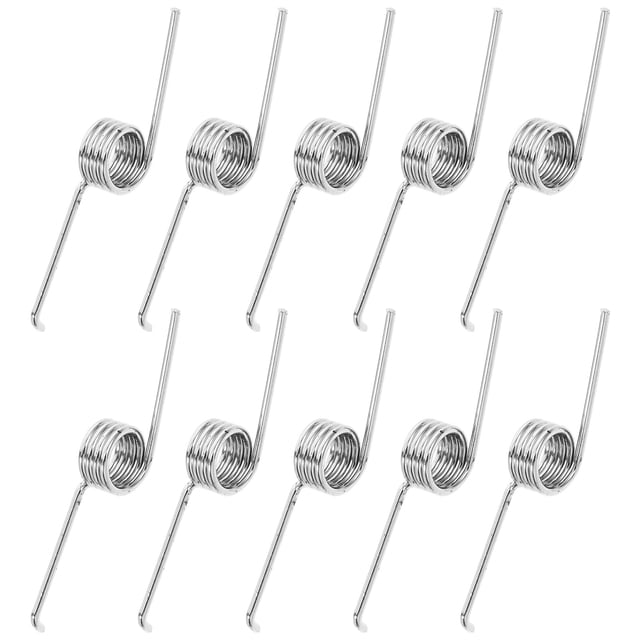 MOVTOTOP Trash Can Replacement Springs 10pcs Silver Stainless Steel for Repair and Maintenance Small Torsion