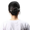 thumbnail image 2 of Unique Bargains 1 Pc Grace Pearl U-shaped Hair Pins Hair Clips for Girls 5.79"x0.79"x0.75" Silver Tone, 2 of 5