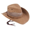 thumbnail image 2 of Sombrero de vaquero occidental Hombre de moda Gorras de jazz Sombrero de parasol al aire libre de Moda para mujeres Hombres Rendimiento Malla Baoblaze sombrero de vaquero, 2 of 8