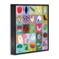 thumbnail image 2 of Stupell Industries Modern Alphabet Learning First Words Black Framed Giclee Art, 17 x 17, by Carla Daly, 2 of 8