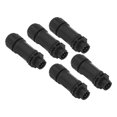 thumbnail image 1 of Aviation Cable Connector, 7/16-28UNS Thread 5PCS 60V 5A 4 Pin Wire Connector  for Outdoor Lighting Monitoring, 1 of 7
