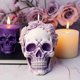 thumbnail image 3 of Molde para Vela con Forma de Calavera Rosa, para Hacer Tartas de Chocolate, Hecho A Mano, para Halloween, B, 3 of 5