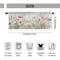 thumbnail image 3 of Rdsfhsp Soft Watercolor Wildflowers Window Valance Pastel Floral Short Curtain Rod Pocket Bedroom Kitchen, 3 of 5