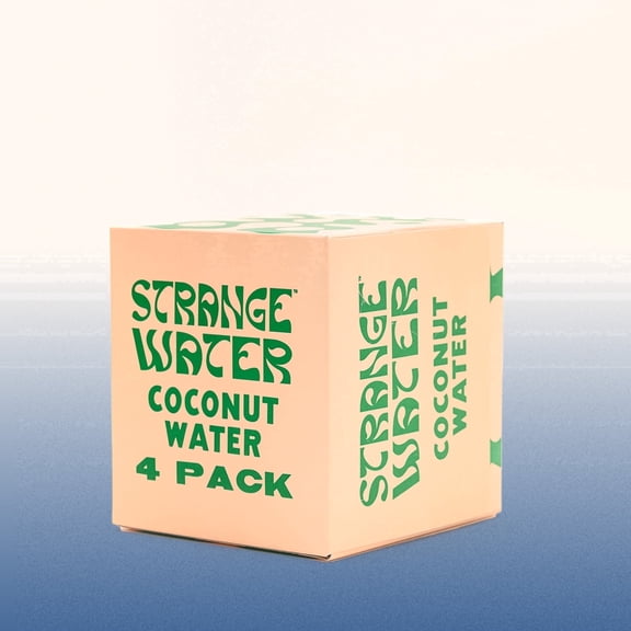 Strange Water Coconut Water, 11.2 fl oz Cans, 4 Pack