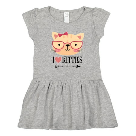

Inktastic Cat Lover I Love Kitties Girls Toddler Dress