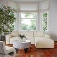 thumbnail image 7 of Pemberly Row Transitional Cream Linen Upholstered Sectional - RAF, 7 of 7