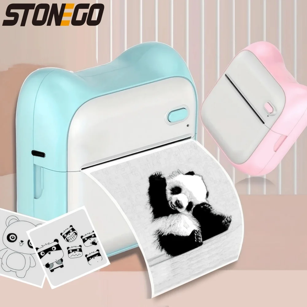 Mini Photo Printer - Portable Thermal Photo Printer for Notes and Image Memos - Compact and Lightweight Design - Easy to Use and Great for Printing - Perfect for Personal Use, Scrapbooking