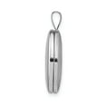 thumbnail image 2 of White Sterling Silver Charm Pendant 20 mm 15 Rhodium-Plated 20Mm Polished Oval Locket, 2 of 3