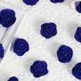 60pcs Artificial Flowers Fake Glitter Roses With Stems For DIY Wedding