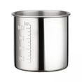 thumbnail image 1 of TISHITA 4x Tasse à Médicaments Graduée en Acier Inoxydable pour Fête Cuisine Famille 120 ml, 1 of 8