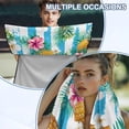 thumbnail image 3 of XYZCANDO Pineapple Car Seat Cover Towel Florals Cars Seats Cover Protector Front Seats Anti-Slip Car Sport Towel Seat Cushion with Storage Bag Universal Fit for Cars SUV Sedans, 3 of 7