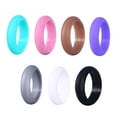 thumbnail image 3 of COOPHYA 7Pcs Comfort Fit Silicone Wedding Bands for Women Simple Style Rings, 3 of 8