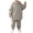 Light Gray, variant on Linfrsh Toddler Fall Outfits for Girls Thickened and Winter Sports Suit for Boys and Girls Casual Pullover Hoodie Long Pants Two Piece Set