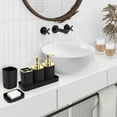 thumbnail image 2 of Bathroom Accessories Set - Gorgeous Bathroom Set, 10PC Bathroom Accessory Set, Toilet Brush, Trash Can, Qtip Holder Dispenser & Soap Dispenser, 2 of 12