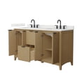 thumbnail image 6 of Wyndham Collection Wcf9191-60D-Qtz-Us3mxx Palmilla 60" Free Standing Double Basin Vanity, 6 of 6