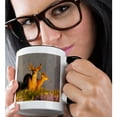 thumbnail image 2 of 3drose, Usa, Washington, Blacktail Buck in Velvet , Hurricane Ridge., 15oz Two-tone Black Mug, 2 of 6