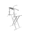 thumbnail image 2 of Odyssey LTBXS2MTCPWHT - X-Stand Combo Pack Dual Tier Heavy-Duty Folding Stand With Microphone Boom And Laptop/Gear Shelf, 2 of 7