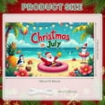 thumbnail image 2 of Tropical Theme Christmas in July Banner Summer Holiday Banner Colorful Balloons Beach Elements Celebration Banner for Summer Party Beach Gathering July Christmas Celebration, 2 of 9