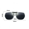 thumbnail image 6 of Polarized Clip On Sunglasses Men Women Flip Up Sunglasses Photochromic Driving Glasses Mirrored Sunglasses Night Vision Fishing Goggle, 6 of 9