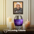 thumbnail image 3 of Yatskia Purple Daisy Urns for Human Ashes Adult Man, Mini Keepsake Urn for Adult Ash, Small Urns for Human Ashes Keepsake, (Monar Pack of 1, 3 Inch), 3 of 8