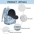 thumbnail image 4 of Whimsical Floral Pattern Backpack for School College Oversized Bookbag with Laptop Compartment Sturdy Unisex Backpack Gift for Commuting, 4 of 5