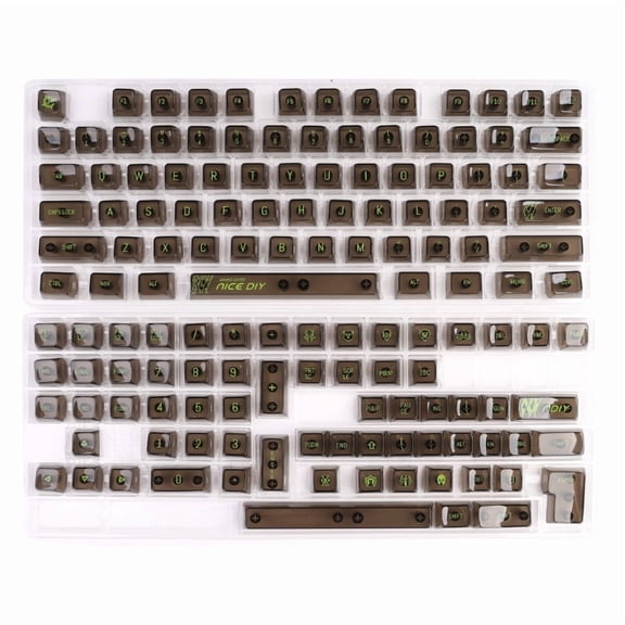 141Key MDA Profile Keycaps for 61/68/75/84/87/98/104/108 Mechanical Keyboards, Backlit Compatible, Ergonomic Design
