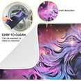 thumbnail image 2 of Unicorn Galaxy Stars Dish Drying Mat for Kitchen Counter, Ultra Absorbent Reversible Microfiber Dishes Drying Rack Pad Heat-resistant Mats 18x24in Home Decor, 2 of 7