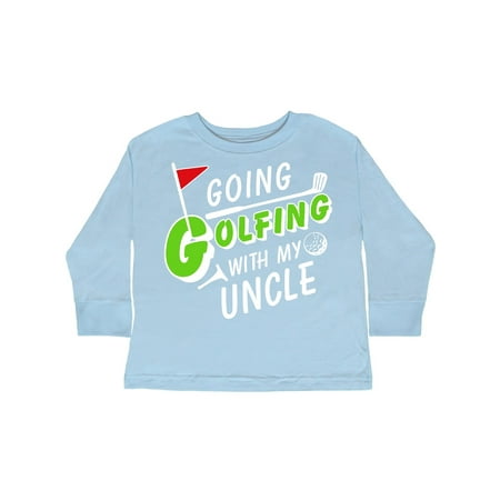 

Inktastic Going Golfing with my Uncle- kids golf Gift Toddler Boy or Toddler Girl Long Sleeve T-Shirt