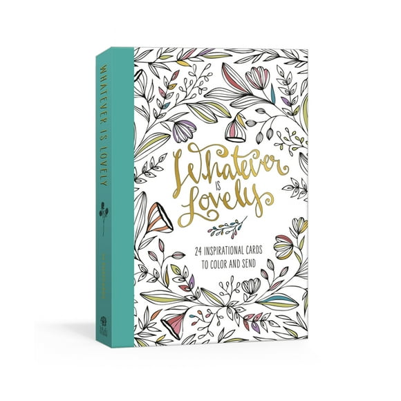 Whatever Is Lovely Postcard Book : Twenty-Four Inspirational Cards to Color and Send: Postcards (Other)