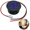 thumbnail image 4 of Medidores voltaje Voltímetro Cabezal circular dos hilos DC 4-100V Protección conexión inversa Pantalla digital LED Herramienta medición pequeño programable, 4 of 9