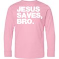 thumbnail image 3 of Inktastic Jesus Saves, Bro. Long Sleeve Youth T-Shirt, 3 of 5