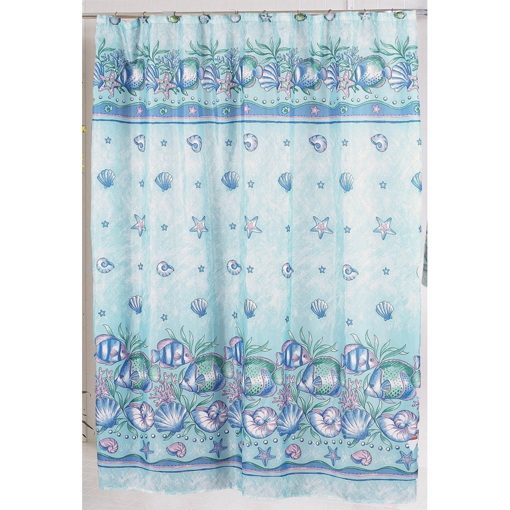 Under the Sea Fabric Shower Curtain Size 70" x 72"