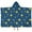 Blue Sun Moon, variant on Brown Skull Rose Pattern Hooded Bath Towel,50"x30" for Ages 3 To 12 Kids, Quick Dry Lightweight Soft Microfiber Hood Beach Towel Cover Up for Kids