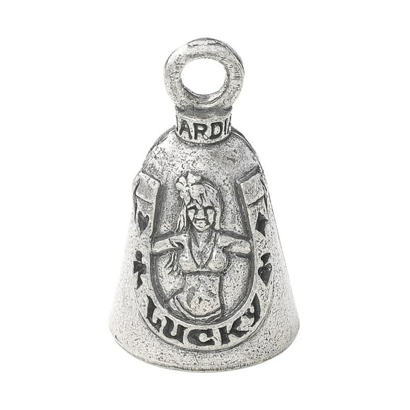 Guardian Bell Lucky Good Luck Bell W/Keyring & Black Velvet Gift Bag | Motorcycle Bell | Lead-Free Pewter | Good Luck Gift To Friends & Family | Bike Bell | Made In Usa