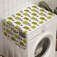 thumbnail image 1 of Cactus Washing Machine Organizer, Illustration of Colorful Desert Plantation Succulents in Pots and Doodle Hearts, Anti-slip Fabric Top Cover for Washer and Dryer, Multicolor, by Ambesonne, 1 of 1