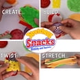 thumbnail image 2 of Stretcheez Snacks - Play Food for Kids - Stretchy Pretend Food & Toppings - Mix & Match - Collect Them All - Works with Role Play Kitchens - Twelve Assorted Sets Available for Boys & Girls, 2 of 6