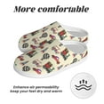 thumbnail image 6 of Daiia Retro Steampunk Vehicle1 Print Women’s Fuzzy Slippers Memory Foam Lightweight House Shoes Cozy Loafer Flannel House Shoes-35/36, 6 of 7