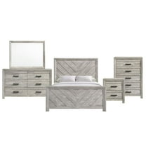Picket House Furnishings Keely Full Panel 5PC Bedroom Set in White