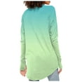 thumbnail image 3 of MKLEKYY Chemises Noires pour Femmes Haut à Manches Longues Col Rond Mode Basique T-Shirt Imprimé Tunique Thumbhole, 3 of 4