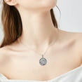 thumbnail image 5 of ONEFINITY Yoga Lotus Flower Pendant Necklace Abalone Shell Sterling Silver Jewelry for Woman, 5 of 6